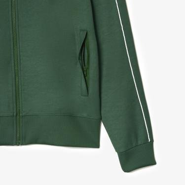  Lacoste Erkek Regular Fit Fermuarlı Yeşil Sweatshirt
