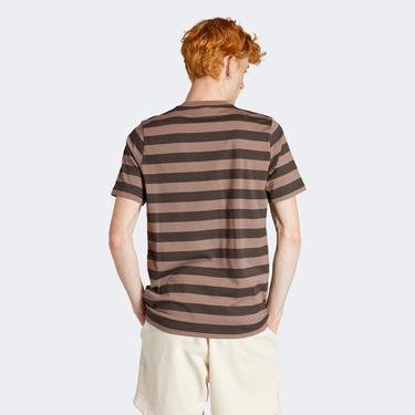  adidas Nice Striped Erkek Kahverengi T-Shirt