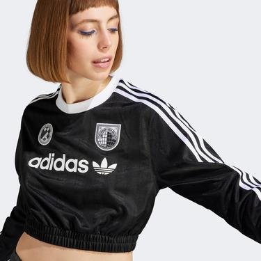  adidas Soccer Originals Kadın Siyah T-Shirt