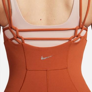  Nike Yoga Dri-Fit Luxe 5 İnç Jumpsuit Kadın Kahverengi Tulum