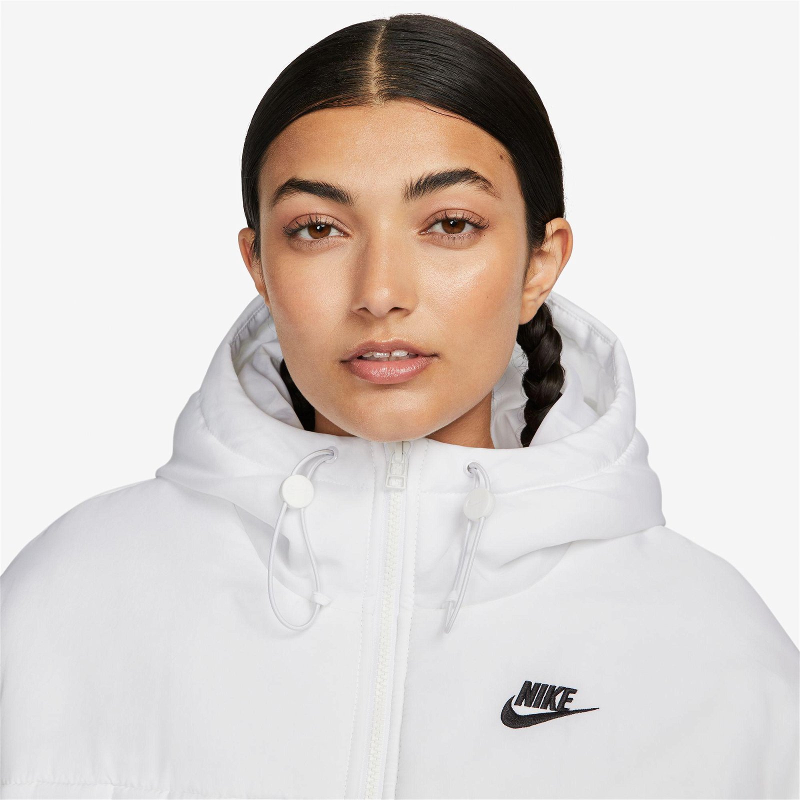 Nike Sportswear Essentialtl Therma Fit Classic Puffer Kadın Beyaz Mont