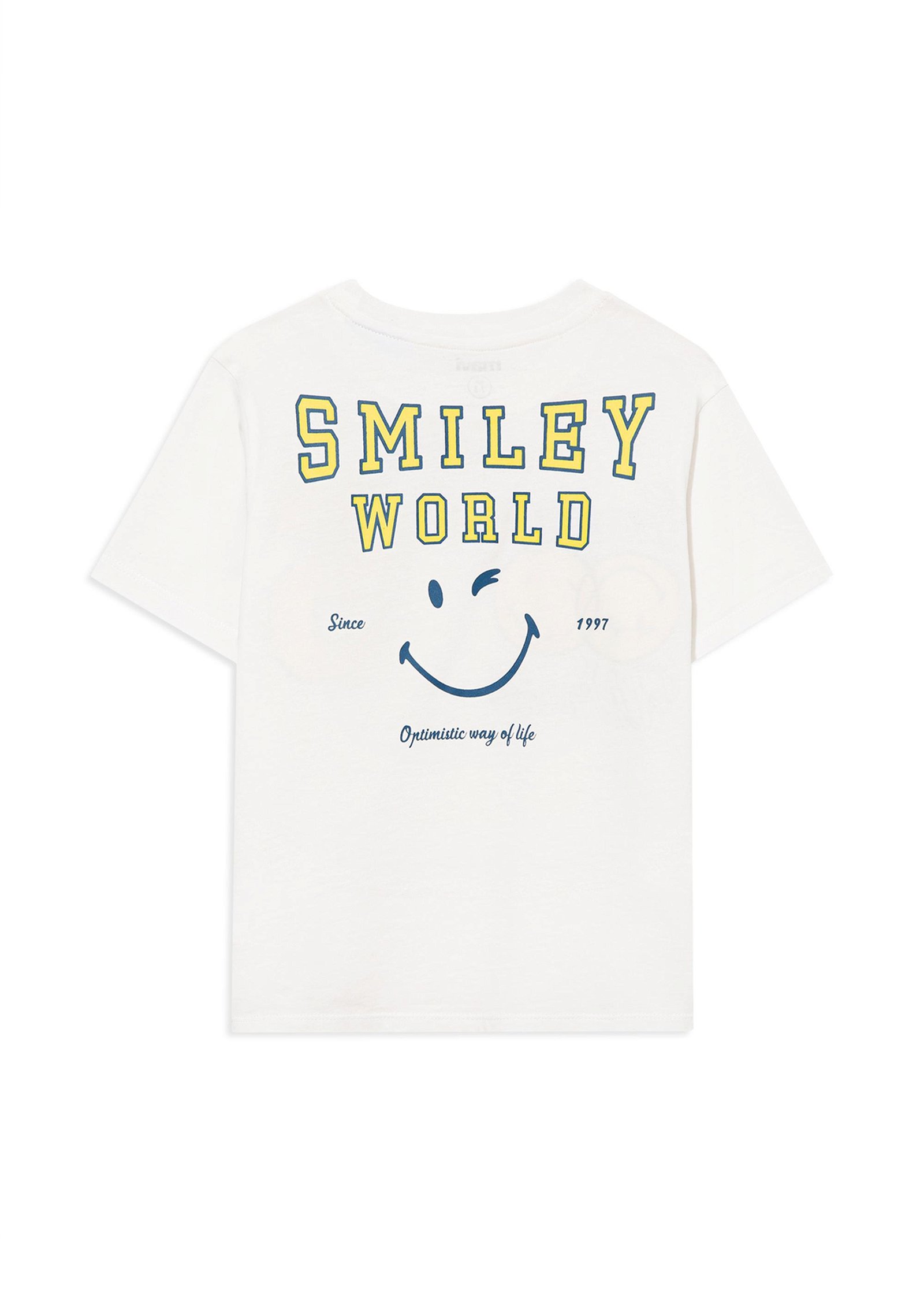 Mavi Mavi X SmileyWorld Beyaz Tişört Regular Fit / Normal Kesim 7610140-80194
