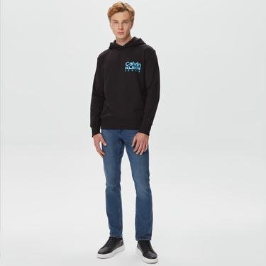  Calvin Klein Bold Color Institutional Siyah Erkek Sweatshirt