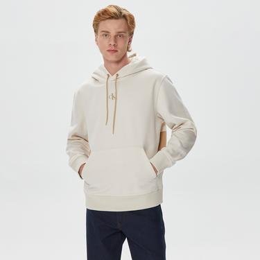  Calvin Klein Blocking Bej Erkek Sweatshirt