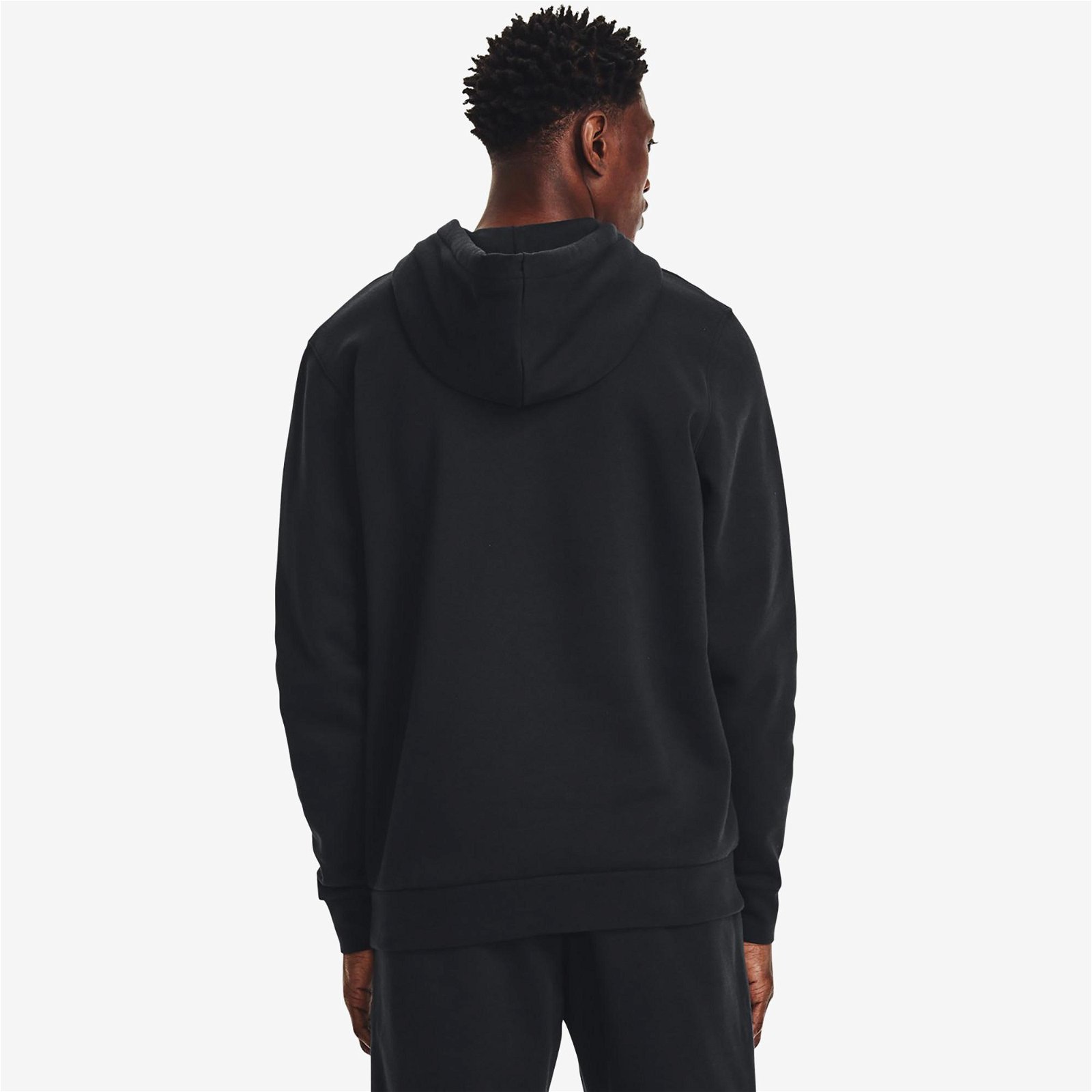 Under Armour Essential Fleece Hoodie Erkek Siyah Sweatshirt