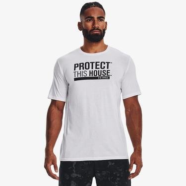  Under Armour Protect This House  Erkek Beyaz T-Shirt