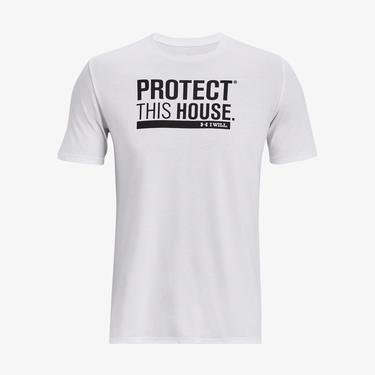  Under Armour Protect This House  Erkek Beyaz T-Shirt