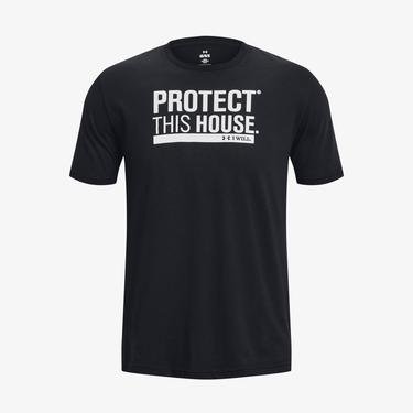  Under Armour Protect This House Erkek Siyah T-Shirt