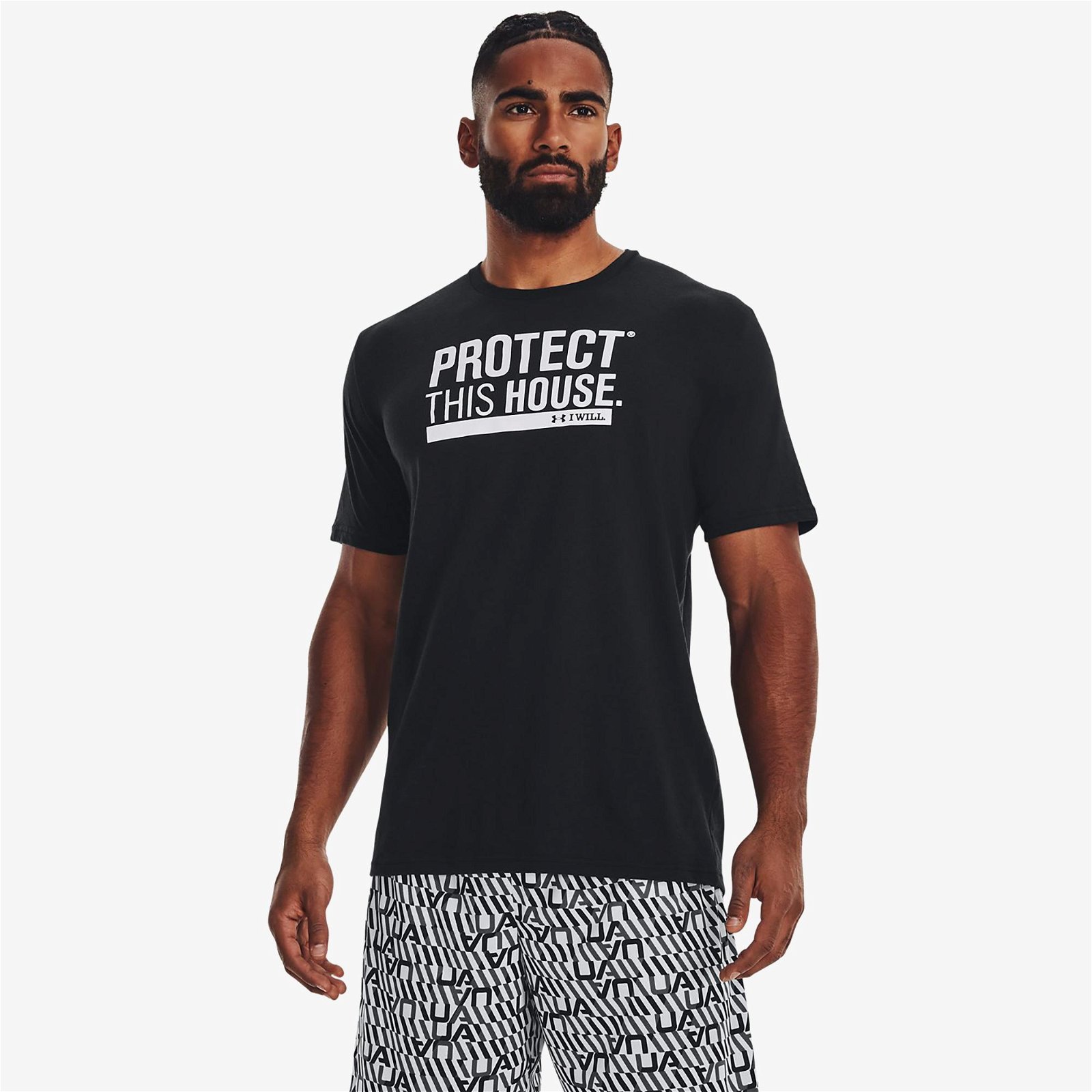 Under Armour Protect This House Erkek Siyah T-Shirt