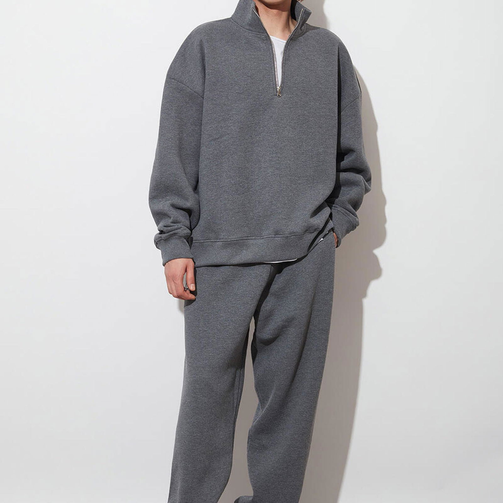 Dik Yaka Oversize Sweatshirt