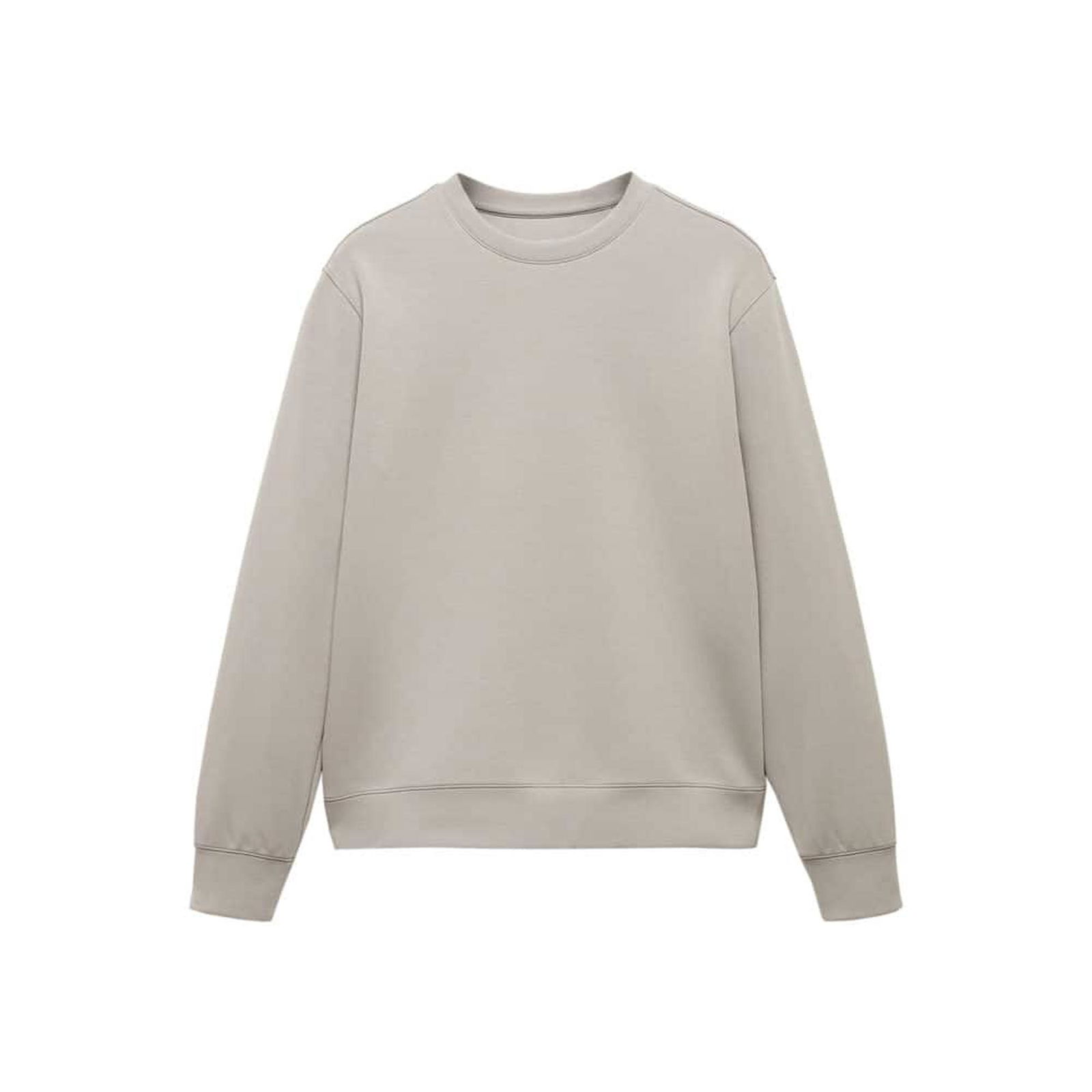 Mango Erkek Nefes Alabilen Geri Dönüştürülmüş Kumaştan Sweatshirt Buz Grisi