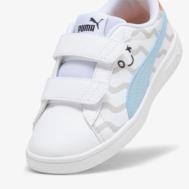  Puma Smash 3.0 Çocuk Beyaz Spor Ayakkabı