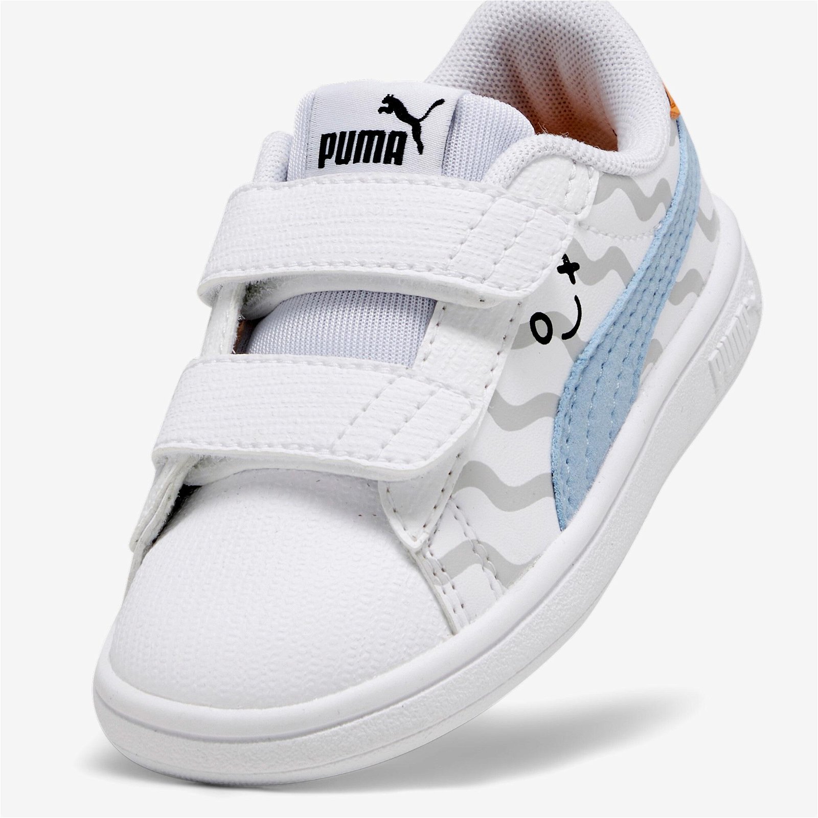  Puma Smash 3.0 L Çocuk Beyaz Spor Ayakkabı