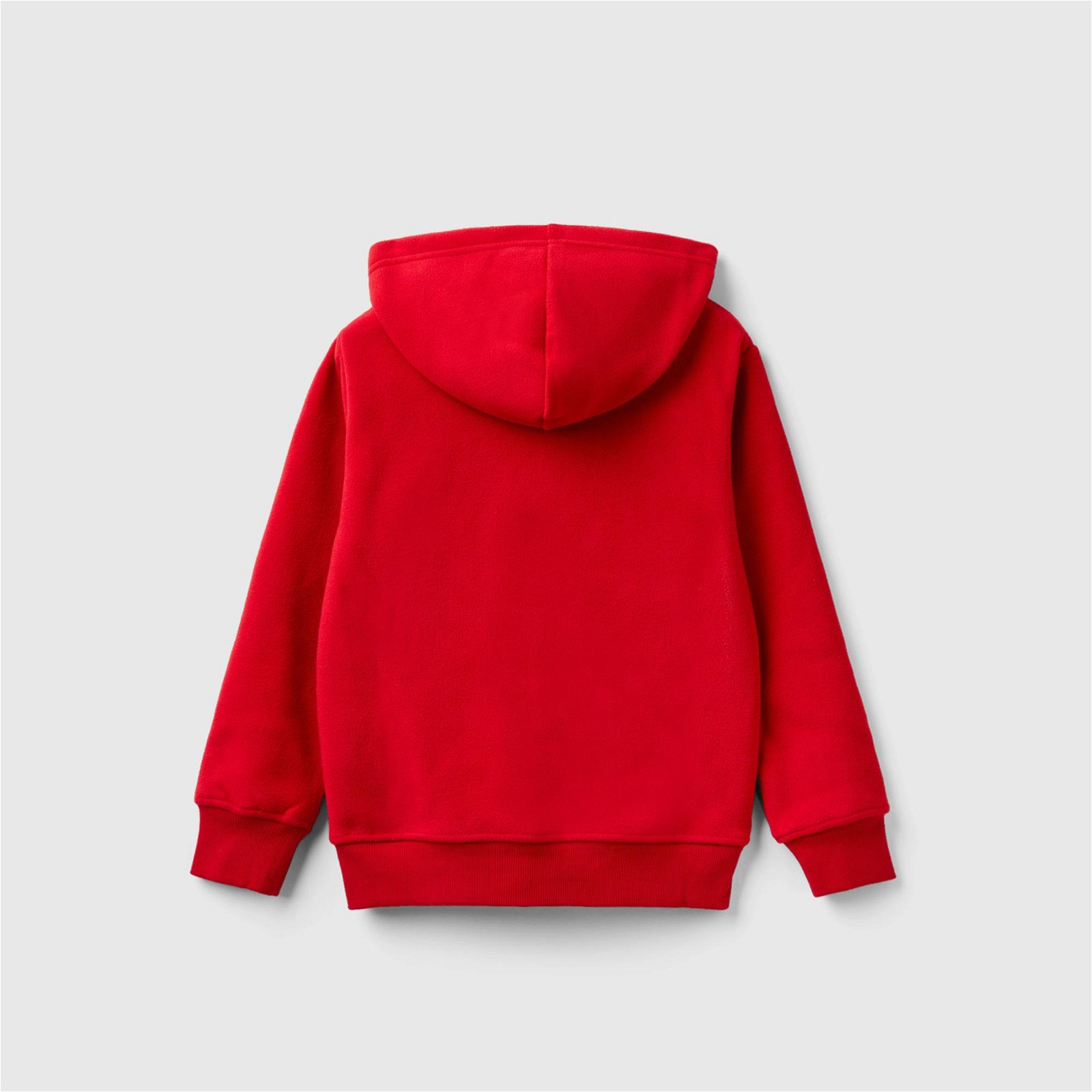Benetton Etiket Detaylı Çocuk Kırmızı Sweatshirt