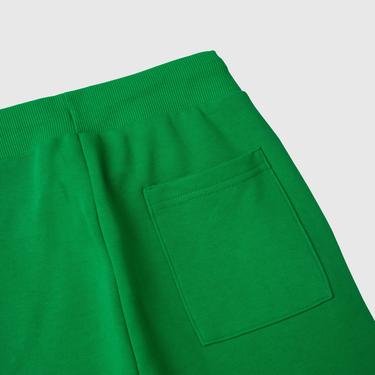  Benetton Paçası Lastikli Renk Bloklu Çocuk Gri Eşofman Altı