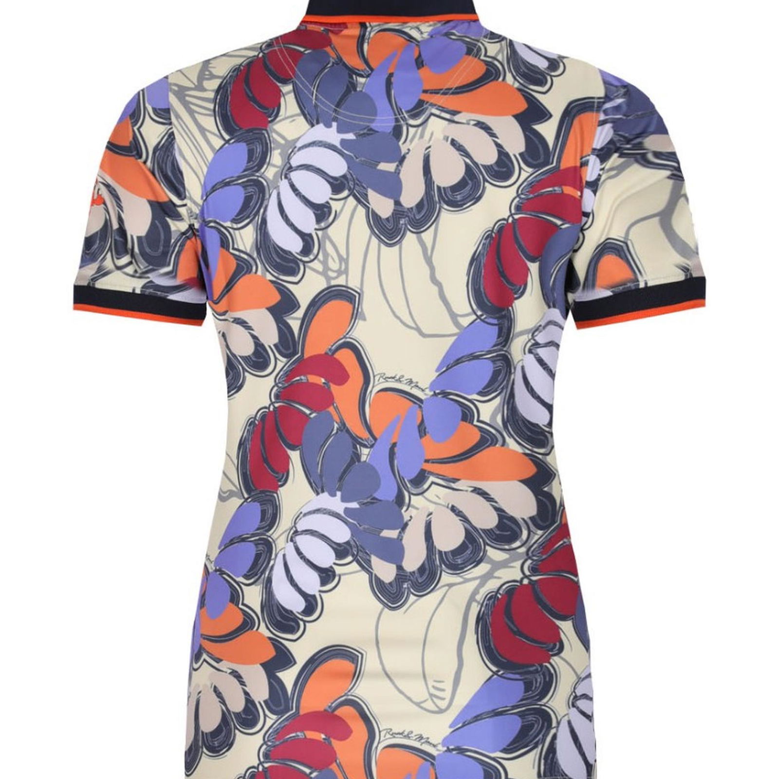 Kadın Polo Tişört 21789 789 - Creme Flower