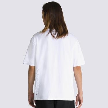  Vans Digital Kitten Erkek Beyaz T-Shirt