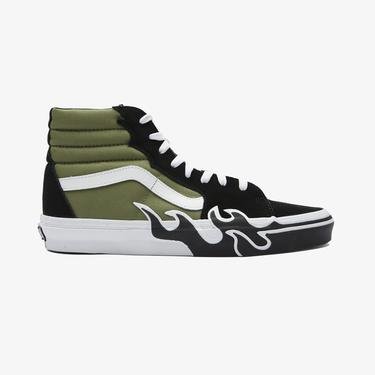 Vans SK8-Hi Flame Unisex Yeşil Sneaker
