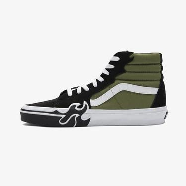  Vans Sk8-Hi Flame Erkek Yeşil Sneaker