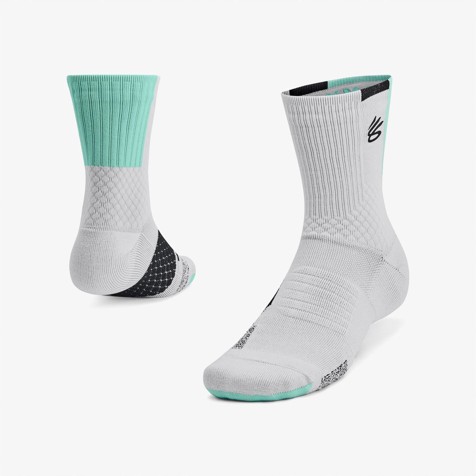 Under Armour Curry Ad Playmaker 1P Mid Erkek Gri Çorap