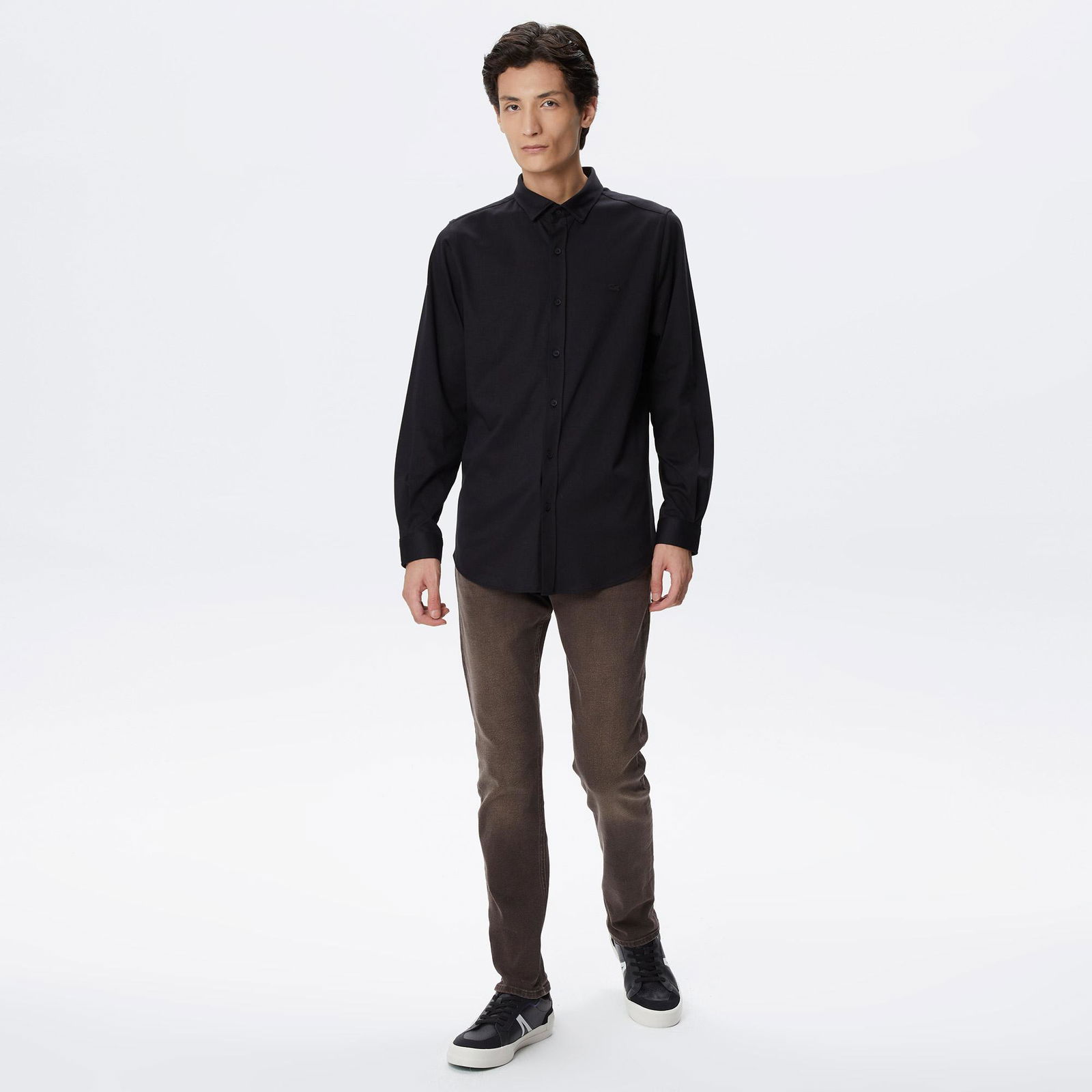 Lacoste Erkek Slim Fit Siyah Gömlek