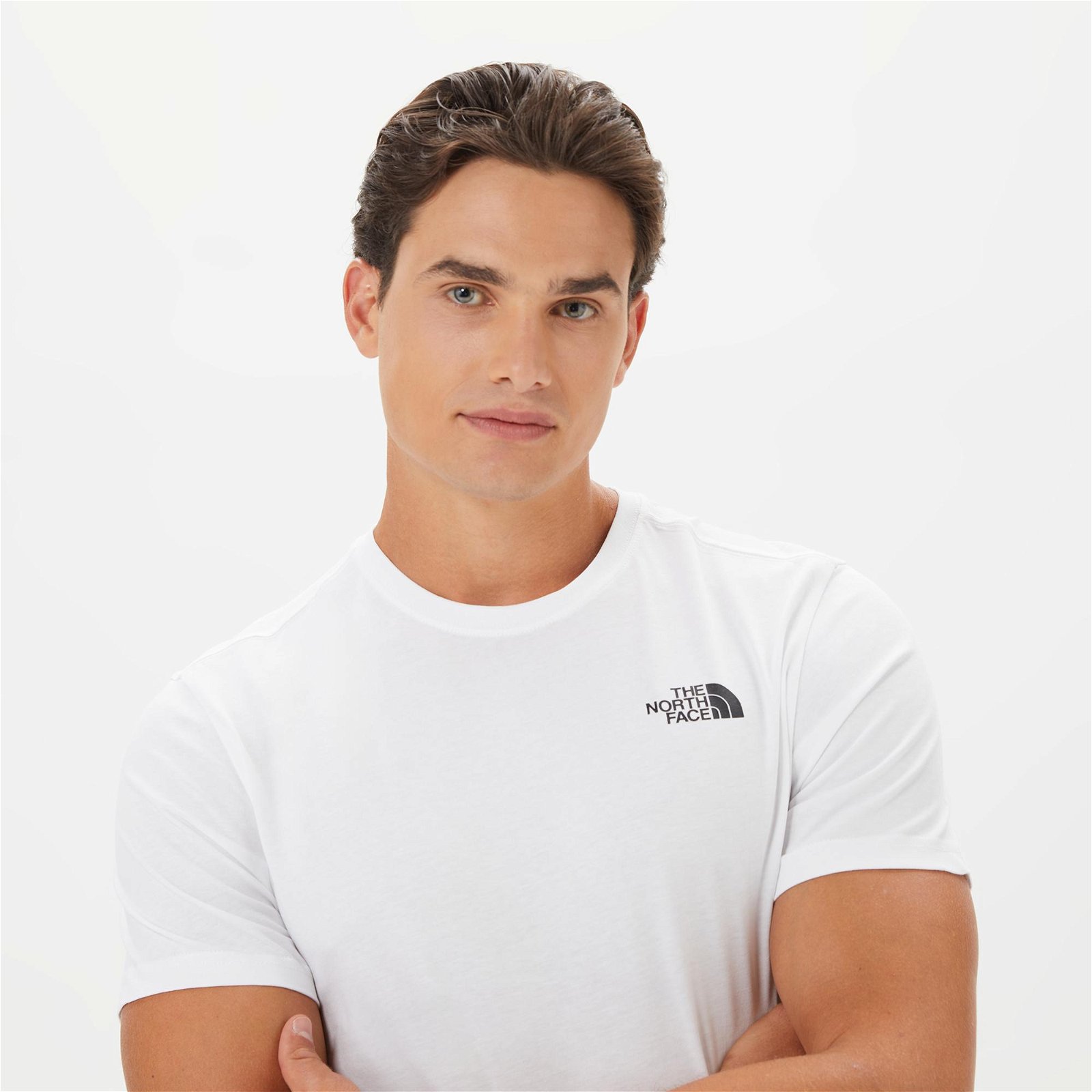 The North Face Mountain Outline Erkek Beyaz T-Shirt