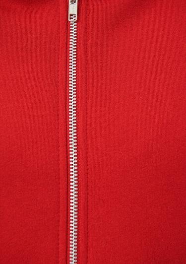  Mavi Fermuarlı Kapüşonlu Kırmızı Basic Sweatshirt 1611775-82054