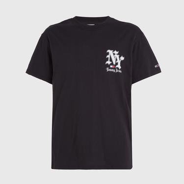  Tommy Jeans Classic Ny Grunge Sport Erkek Siyah T-Shirt
