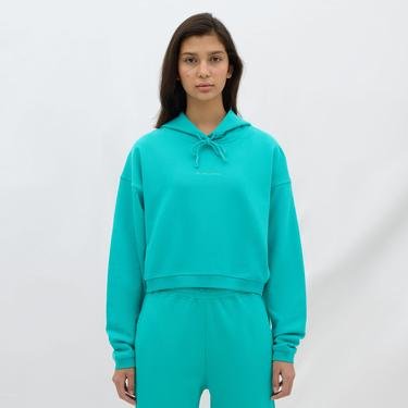  Les Benjamins Hoodie 303 Kadın Yeşil Sweatshirt