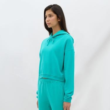  Les Benjamins Hoodie 303 Kadın Yeşil Sweatshirt