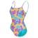 Swimsuit U Back Allover Kadın Sarı Yüzücü Mayosu 005950300