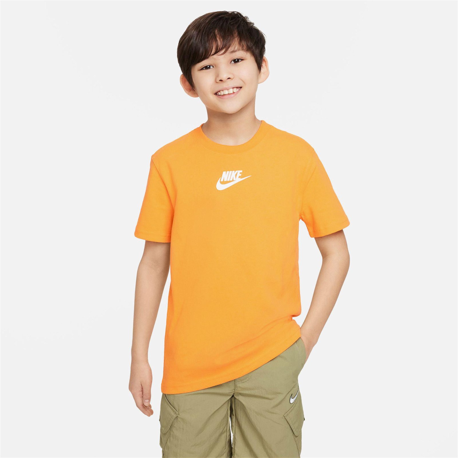 Nike Sportswear Premiun Essentials Çocuk Turuncu T-Shirt