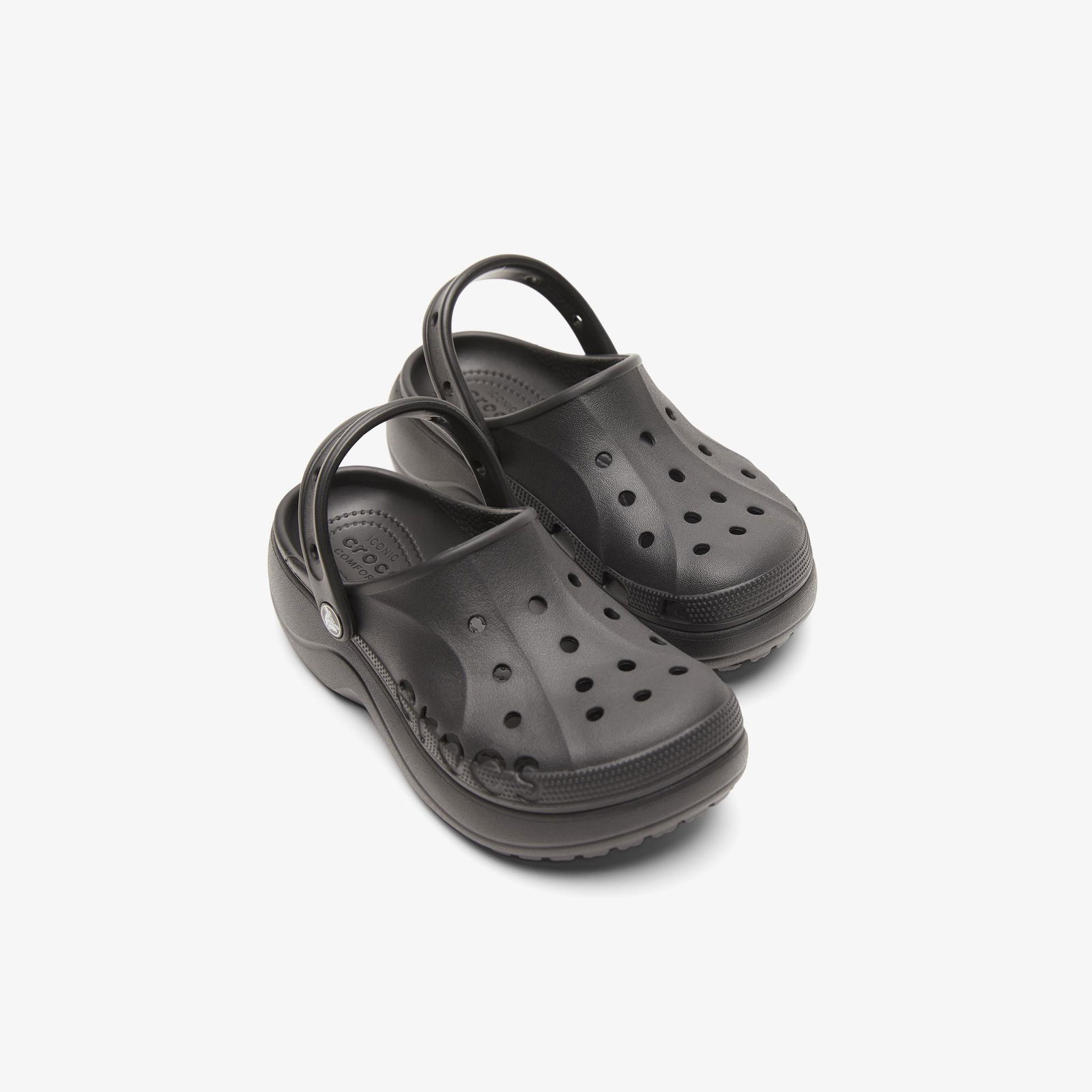 Crocs Baya Platform Clog Kadın Siyah Terlik
