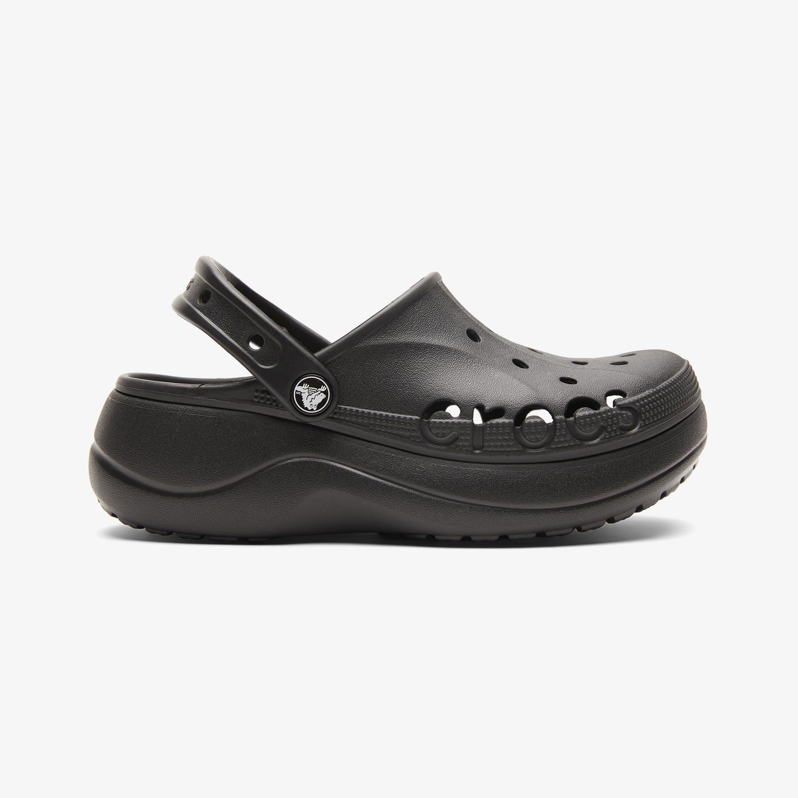 Crocs Baya Platform Clog Kadın Siyah Terlik