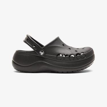  Crocs Baya Platform Clog Kadın Siyah Terlik