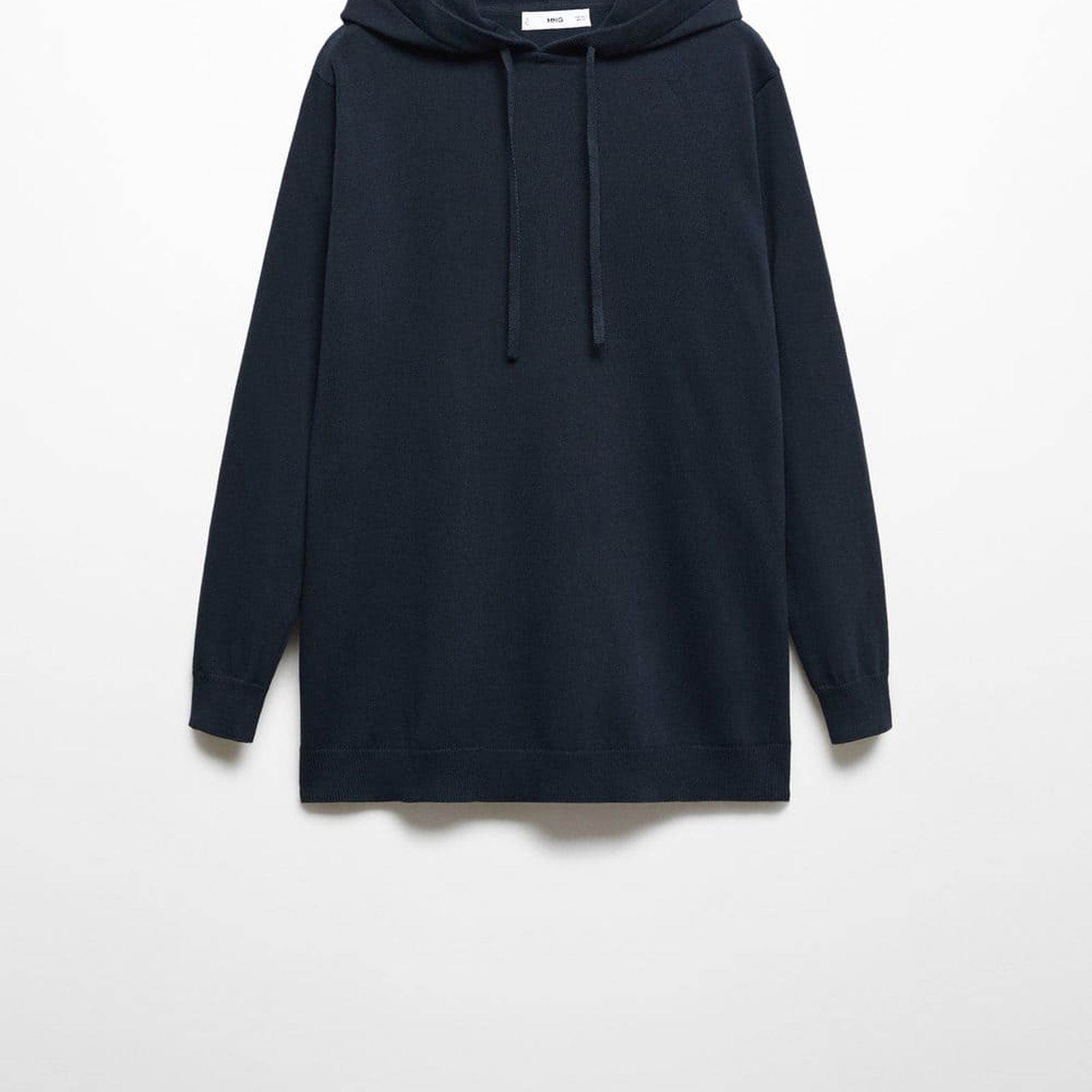 Mango Kadın Pamuk Ve Keten Kapüşonlu Pijama Sweatshirt Lacivert