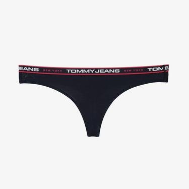  Tommy Jeans 3'lü Thong Kadın Kırmızı Külot