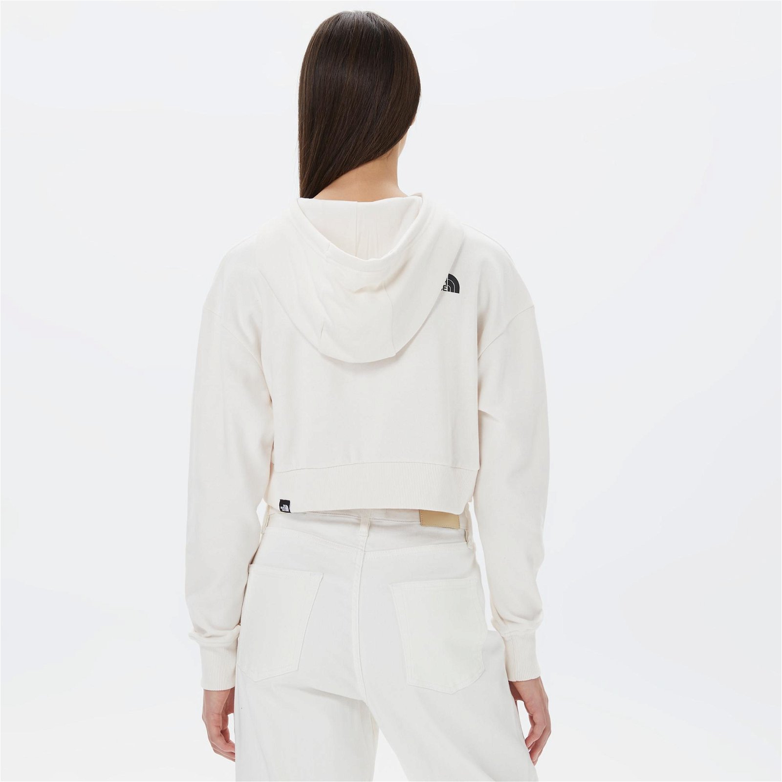The North Face Trend Crop Hoodie Kadın Beyaz Sweatshirt