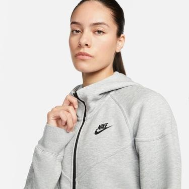  Nike Sportswear Tech Fleece Windrunner Full Zip Kadın Gri Sweatshirt