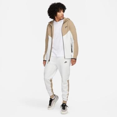  Nike Tech Fleece Hoodie Full Zip Erkek Beyaz Sweatshirt