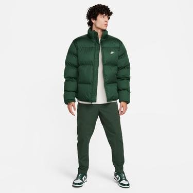  Nike Sportswear Club Puffer Erkek Yeşil Mont