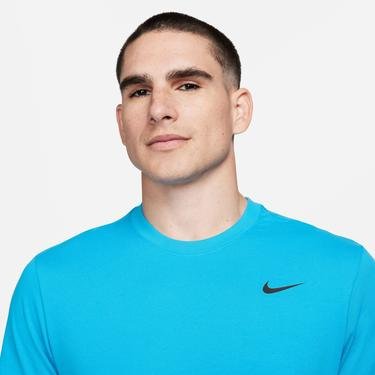  Nike Dri-FIT Crew Erkek Mavi T-Shirt