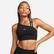Nike Medium-Support Asymmetrical Sports Kadın Siyah Bra