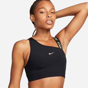  Nike Medium-Support Asymmetrical Sports Kadın Siyah Bra