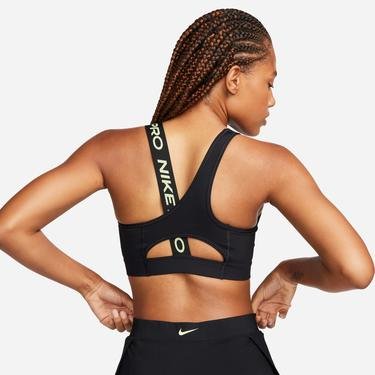  Nike Medium-Support Asymmetrical Sports Kadın Siyah Bra