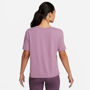  Nike Yoga Dri-FIT Kadın Mor T-Shirt