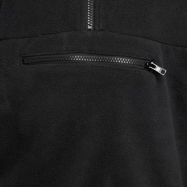  Nike Club Fleece+ Half Zip Erkek Siyah Sweatshirt