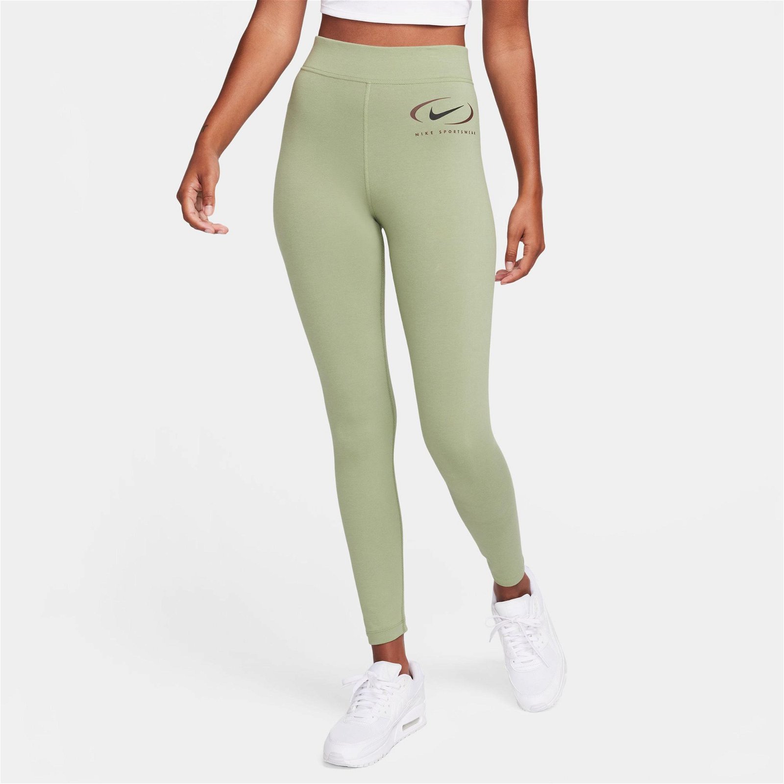 Nike Sportswear High Rise Kadın Yeşil Tayt