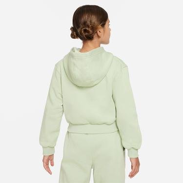  Nike Sportswear Club Fleece Crop Çocuk Yeşil Sweatshirt