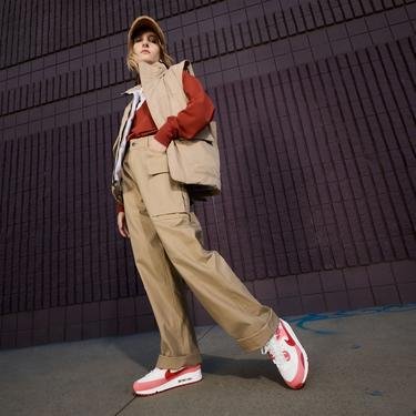  Nike Air Max 90 Futura Kadın Kırmızı Spor Ayakkabı